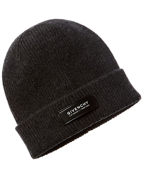 Shop Givenchy Logo Patch Beanie 